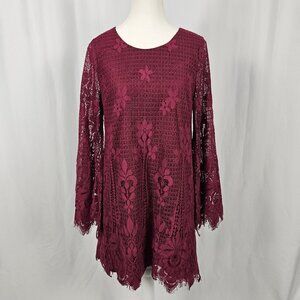 Loveriche - Size: S - Elegant Floral Lace Dress